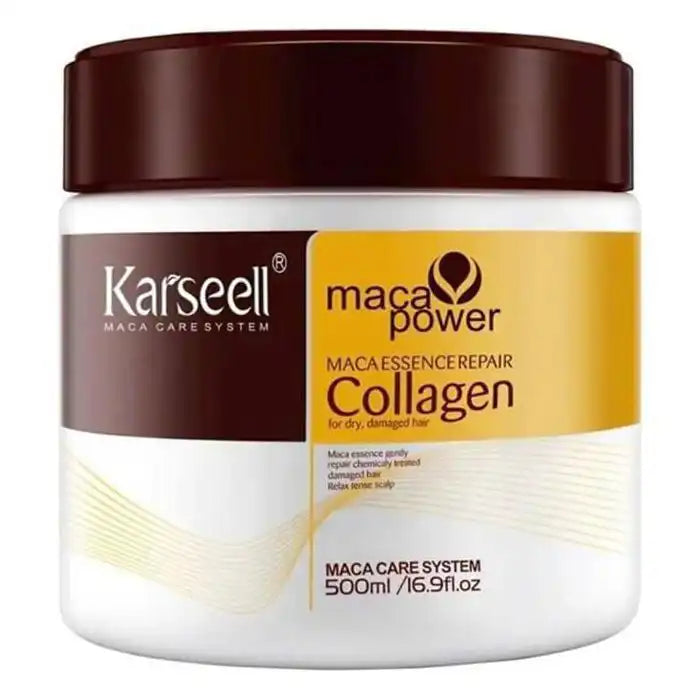ماسك الكولاجين وخلاصة الماكا الأصلي لترميم وتنعيم الشعر (100ml) من Karseell