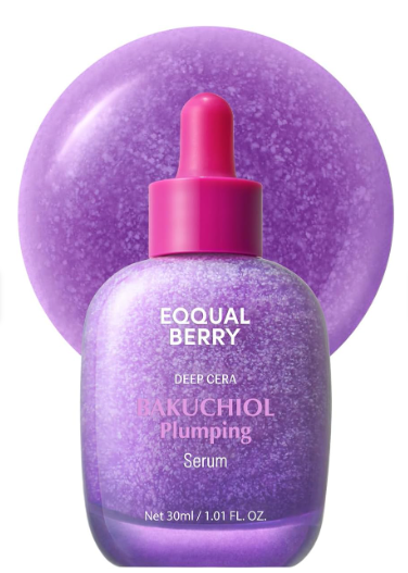 سيروم الباكوتشيول الطبيعي لشد وامتلاء البشرة ومحاربة التجاعيد من EQQUAL BERRY