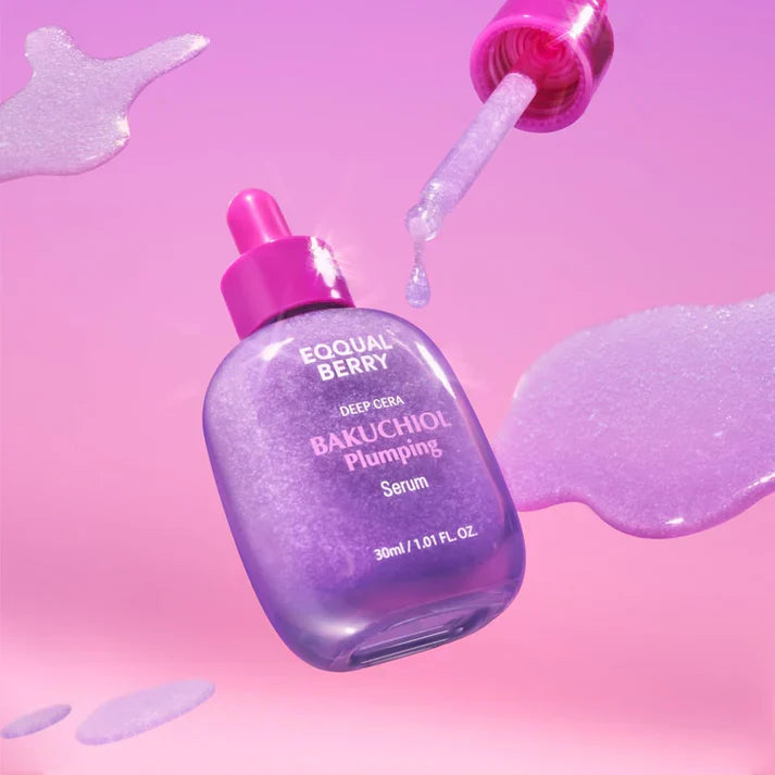 سيروم الباكوتشيول الطبيعي لشد وامتلاء البشرة ومحاربة التجاعيد من EQQUAL BERRY